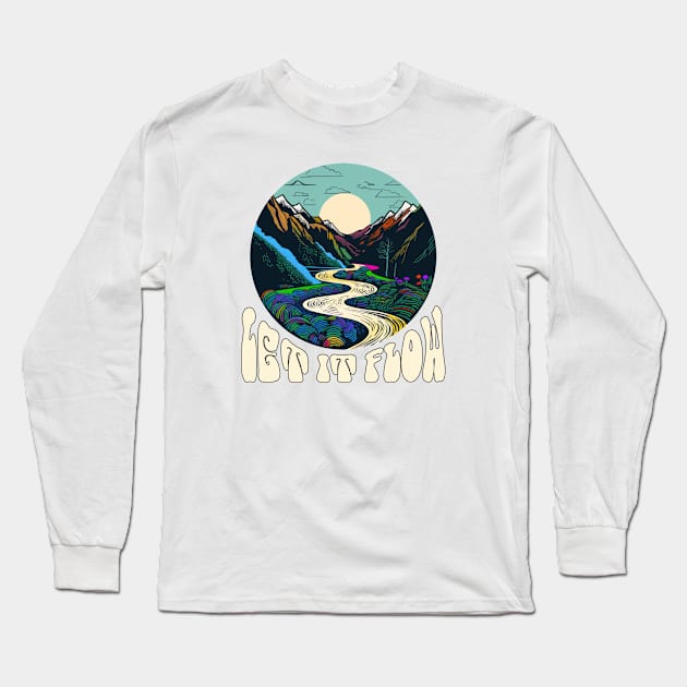 Let it Flow Long Sleeve T-Shirt by ApricotJamStore